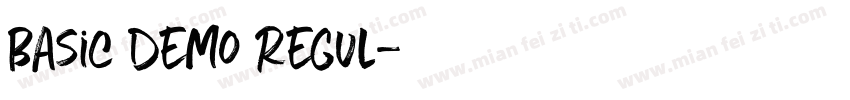 Basic Demo Regul字体转换